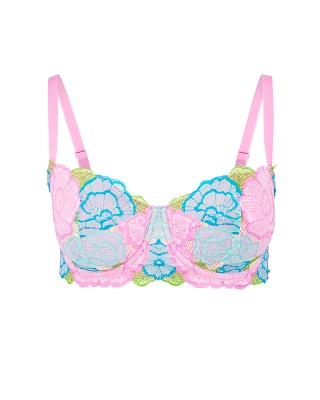 Colete Floral Pink 4 Lightly Lined bra bundle Still 1