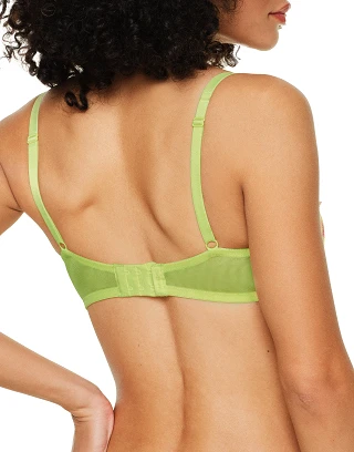 Daphne Floral Green 5 Push Up bra bundle Model 2