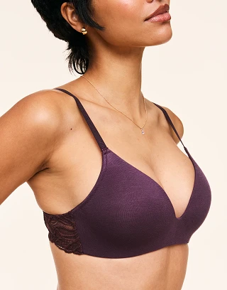 Harlowe Dark Purple 4 Contour bra bundle Model 1
