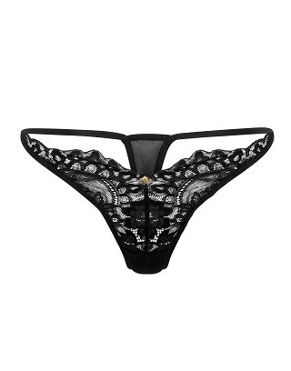 Talulah Thong Black panty bundle Still 2