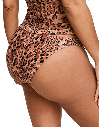 Marseille Animal Brown swimwear bundle Model 1