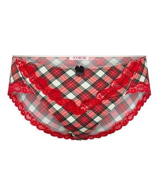Nare Hipster Plaid Beige panty bundle Still 1