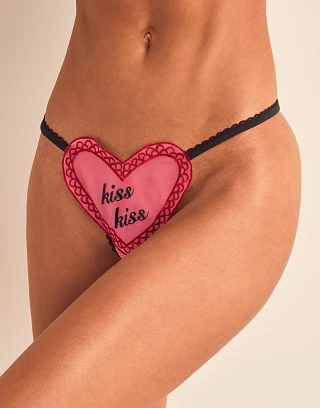 Cherysh G-String Dark Red panty bundle Model 1