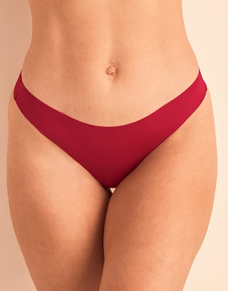 Francie D1 Thong Dark Red panty bundle Model 1