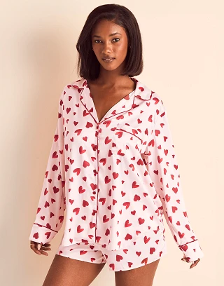 Sammie B1 Heart Pink sleepwear bundle Model 1
