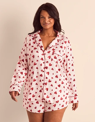 Sammie B1 Heart Pink Plus sleepwear bundle Model 2