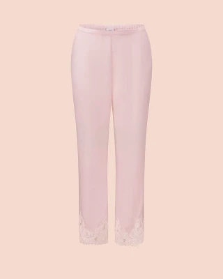 Vegan Silk Pant Light Pink sleepwear bundle Still 2