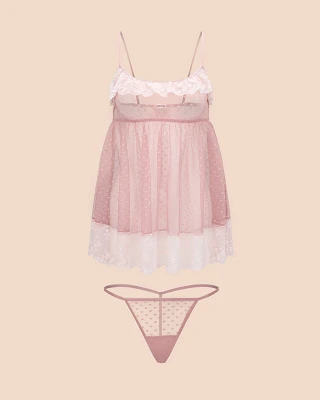 Audrey Medium Beige Unlined lingerie bundle Still 2