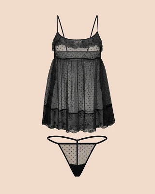Audrey Black Unlined lingerie bundle Still 2