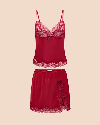 Madeline B1 Dark Red Unlined lingerie bundle Still 2