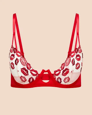 Bisou Dark Red 2 Unlined bra bundle Still 2