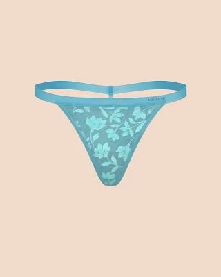 Elisa G-String Floral Blue panty bundle Still 2