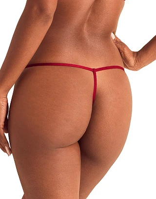 Amrenn G-String Dark Red panty bundle Model 2
