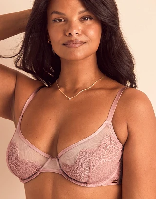 Sonja Medium Beige 2 Unlined bra bundle Model 2