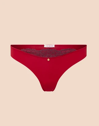 Taissa Tanga Dark Red panty bundle Still 1