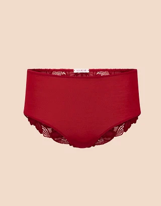 Teagan B1 Shortie Dark Red panty bundle Still 1