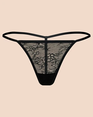 Halia G-String Black panty bundle Still 1