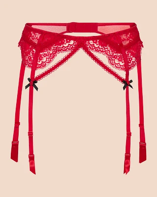 Aziza Dark Red lingerie bundle Still 2