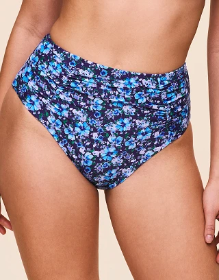 Pilar Floral Purple swimwear bundle Model 1