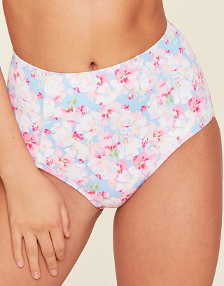Vivien Floral Blue swimwear bundle Model 1