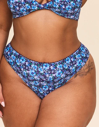 Pilar Floral Purple swimwear bundle Model 2