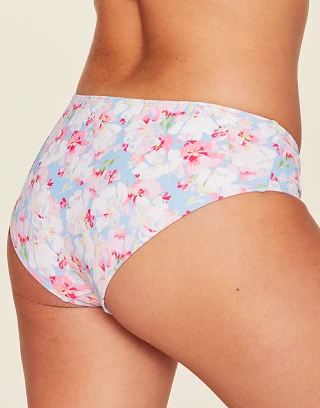 Vivien Floral Blue swimwear bundle Model 2