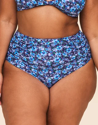 Pilar Floral Purple swimwear bundle Model 2