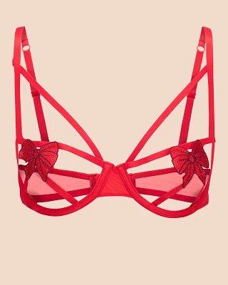 Lottie Dark Red 2 Unlined bra bundle Still 2