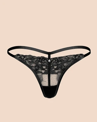 Leeza G-String Black panty bundle Still 2