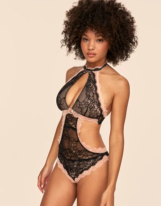 Brescia Black Unlined lingerie bundle Model 1