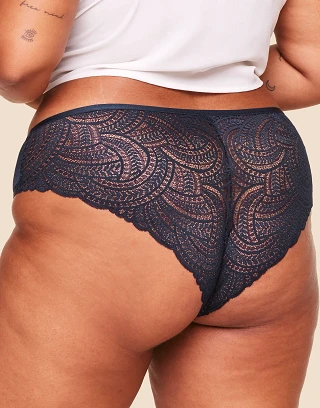 Beatrice Cheeky Dark Blue panty bundle Model 2