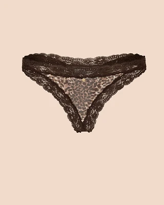 Akari Thong Animal Brown panty bundle Still 2