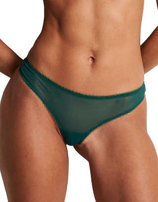 Alyshia Thong Dark Green panty bundle Model 1