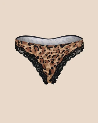 Jersey Brazilian Animal Brown panty bundle Still 2