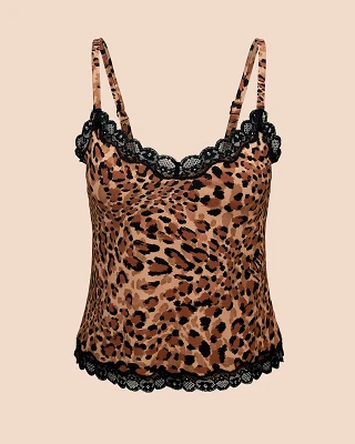 Jersey Cami Animal Brown Unlined lounge bundle Still 2