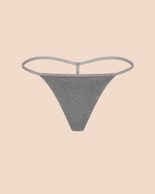 Jersey G-String Gray panty bundle Still 2