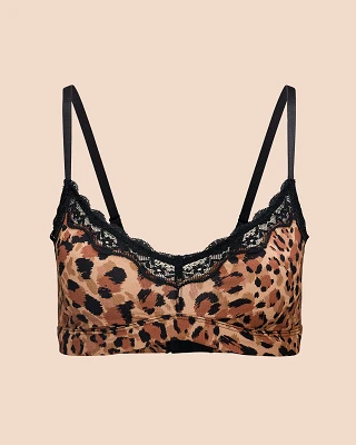 Jersey Triangle Animal Brown Unlined bra bundle Still 2