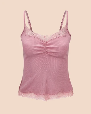 Rib Cami Medium Purple lounge bundle Still 2