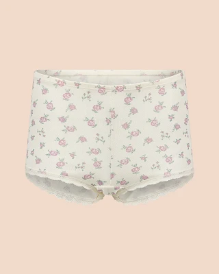 Pointelle Short Floral Beige lounge bundle Still 2