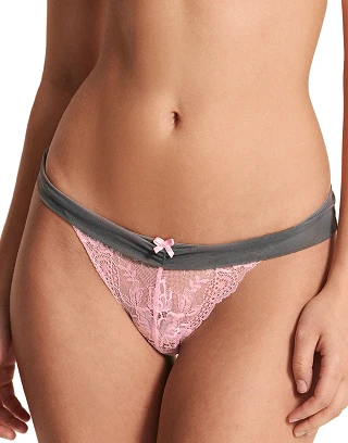 Clairabella Thong Light Pink panty bundle Model 1