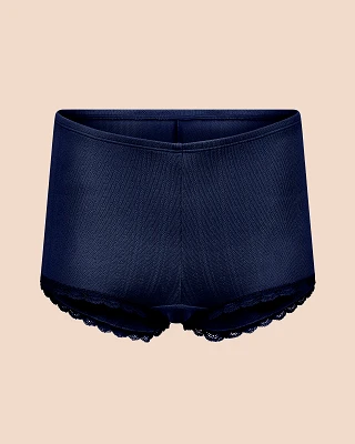 Pointelle Short Dark Blue lounge bundle Still 2