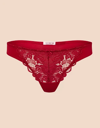 London Thong Dark Red panty bundle Still 1