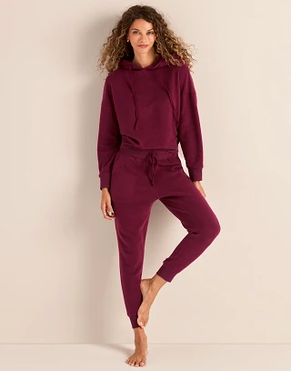 Davinia Dark Red lounge bundle Model 1