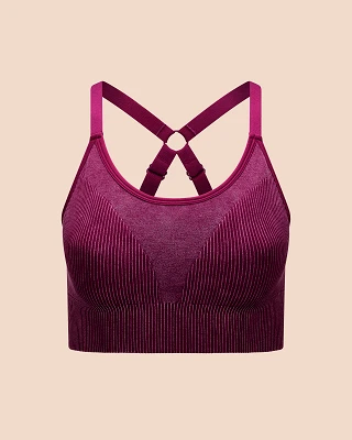 Empower Sports Bra Dark Purple activewear bundle Still 2