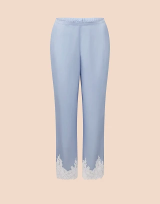 Vegan Silk Pant Medium Blue sleepwear bundle Still 2