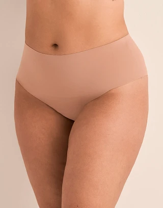 Trista High Cut Medium Beige panty bundle Model 2