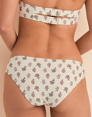 Shelbie B1 Floral Beige swimwear bundle Model 2