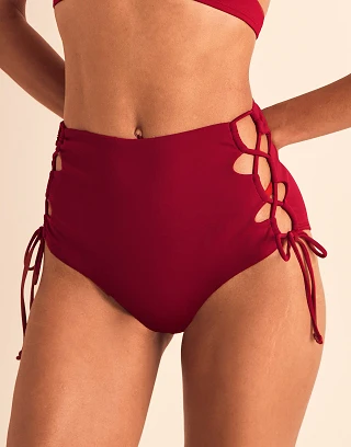 Tatiana Dark Red swimwear bundle Model 1
