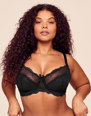 Hannalee Black 3 Unlined bra bundle Model 2