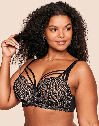 Trezza Black 2 Contour bra bundle Model 2